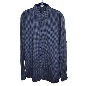 Johnnie-O Blue Wake Checkered Mobley Button-down Shirt Size Large